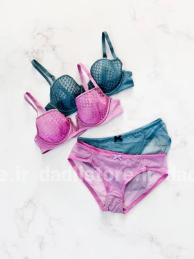 ست شورت و سوتین تور و دانتل فنر دار فانتزی