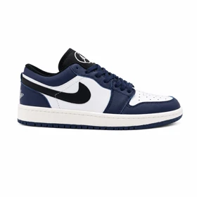 کفش و کتانی مردانه مدل NIKE AIR JORDAN 1 رنگ سفید سرمه ای کد 2295