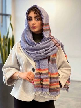 شال پاییزه ژووه2 (آبی)