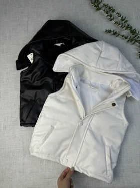 پافر چرم داخل خز بچگانه