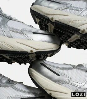 کفش کتانی مردانه و زنانه طوسی سبز کرم Nike cushlon مدل 6819