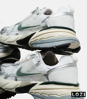 کفش کتانی مردانه و زنانه طوسی سبز کرم Nike cushlon مدل 6819