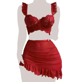 ست لباس زیر فانتزی زنانه فنردار هلیوم (Heliom)