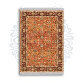 *جدید* فرشینه از جنس پارچه شانل مخمل ترک طرح فانتزی برند دفه کد 1643