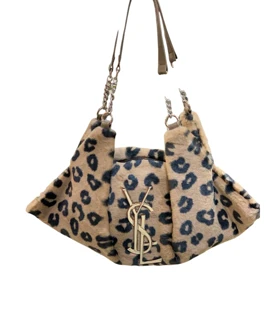 کیف زنانه مجلسی خزدار ysl ببری