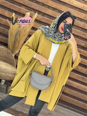 مانتو لینن پانچ تک یقه