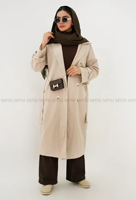 بارانی کتان جودون آستر دار@@کد1004497