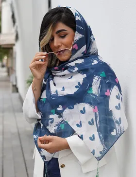 شال قلبی نخی منگوله‌دار بهرو