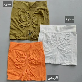 شورتک سیملس پشت چین‌دار 36 تا 42