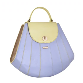 کیف دوشی و دستی زنانه چرم یلسان مدل آتریسا کد 074-BS (لیمویی طلایی)