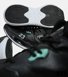 کفش کتانی ساق‌دار مشکی سبز مردانه و زنانه Nike air jordan 23