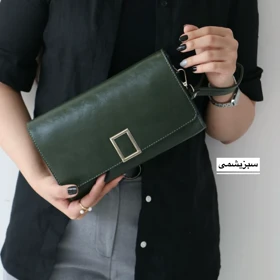 کیف زنانه مجلسی مدل ورداژ (سبزیشمی)
