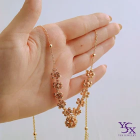 نیم ست زنانه البرنادو با روکش طلا YSX