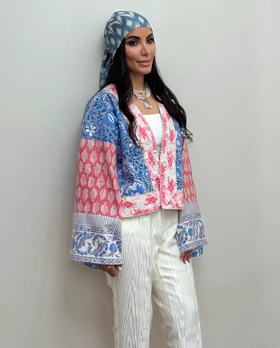مانتو هندی ژاکارد