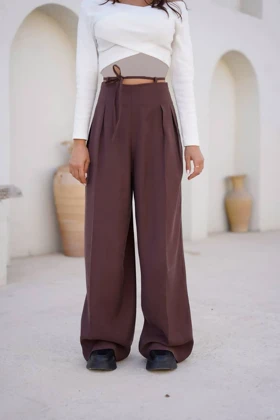 شلوار بندی کرپ سیلک