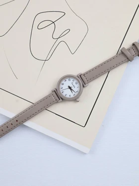 ساعت زنانه چرمی کاتوکه مدل W348 (طوسی)