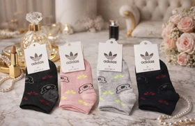 جوراب بچگانه تدی 12 جفتی نخی برند آدیداس