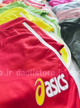 شورتک ورزشی نخ پنبه نواردوزی ASICS