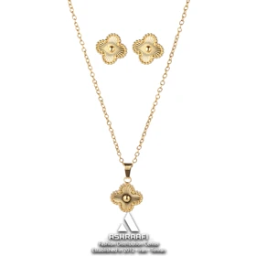 ست ونکلیف طلایی Vancliffe Necklace & Earrings G01