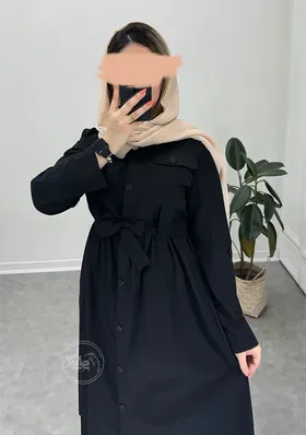 مانتو لینن بلند تابان