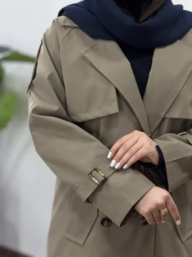 ترنچ کت بلند آستردار نورا 2