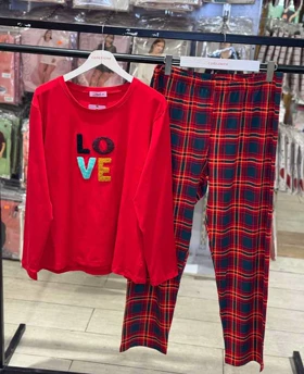 بلوز و شلوار سایز بزرگ نخ پنبه سکسن کد40814