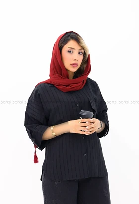 شومیز راه راه پری