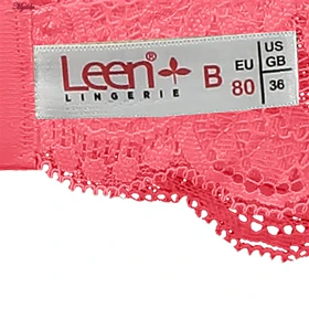 سوتین زنانه لین مدل فشن تمام تور سرخابی کد 4680-615