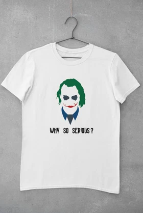 تیشرت کلاسیک جوکر | تیشرت CLASSIC Joker طرح Joker Halloween Why So Serious کد 110810