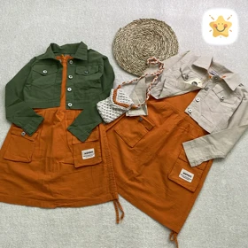 کت سارافون دخترانه KOTON لینن