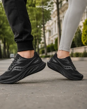 کتانی ساکونی مشکی مردانه و زنانه مدل 9147 کفش اسپرت Saucony