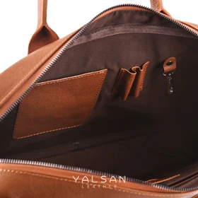 کیف اداری مردانه چرم یلسان مدل نکو کد 013-MC