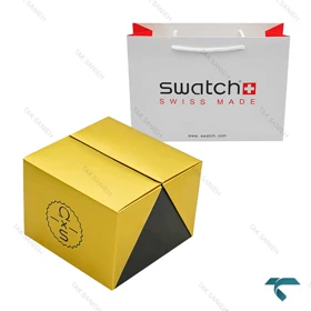 جعبه ساعت امگا سواچ ماموریت به نپتون زرد اصلی Swatch-Box-7796-U