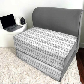 کاناپه تخت شو یک نفره راه راه مدل M1058