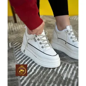 کتانی لژدار و لژ مخفی زنانه فشن 8 سانت