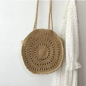 کیف حصیری گرد
