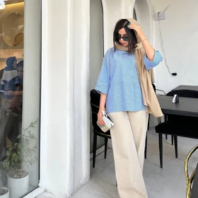 شومیز و شلوار پینترسی مدل هانی