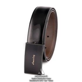 کمربند ورنی مردانه Patent Leather Belt BL38