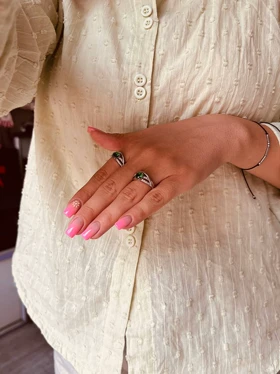 انگشتر نگین سبز ژوپینگ M85