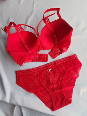 ست شورت و سوتین جکدار فنردار اروپایی کد: 5320