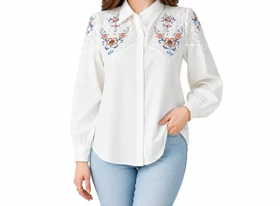 شومیز زنانه گلدوزی وارداتی