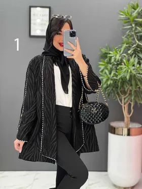 مانتو مغزی دوزی آستین دکمه