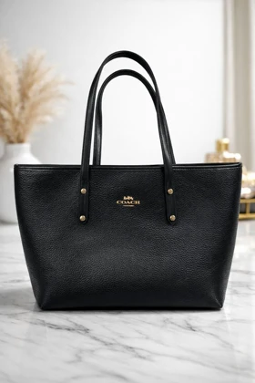 کیف زنانه توت بگ برند کوچ مشکی Coach Tote Bag کلاسیک کد 140