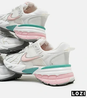 کفش کتانی زنانه سفید صورتی Nike cushlon مدل 5191