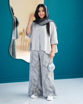 شومیز و شلوار زنانه مدل نیلوسا کد 2267