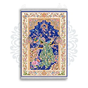 *جدید* فرشینه از جنس پارچه شانل مخمل ترک طرح فانتزی برند دفه کد 478