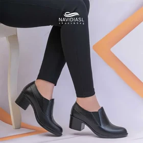 کفش تمام چرم زنانه اداری و روزانه کد 4010001