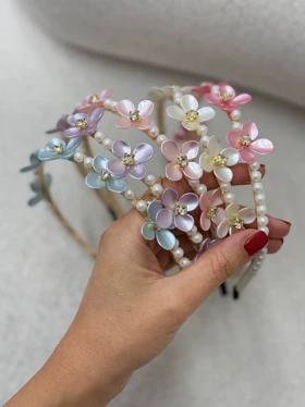 تل وارداتی گل‌دار مرواریدی