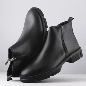 نیم بوت زنانه چرم یلسان مدل تایسز کد 635-GN