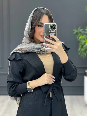 مانتو پولیتی بلند کمردار